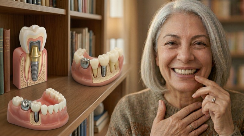Implant Metal Porcelain Crown